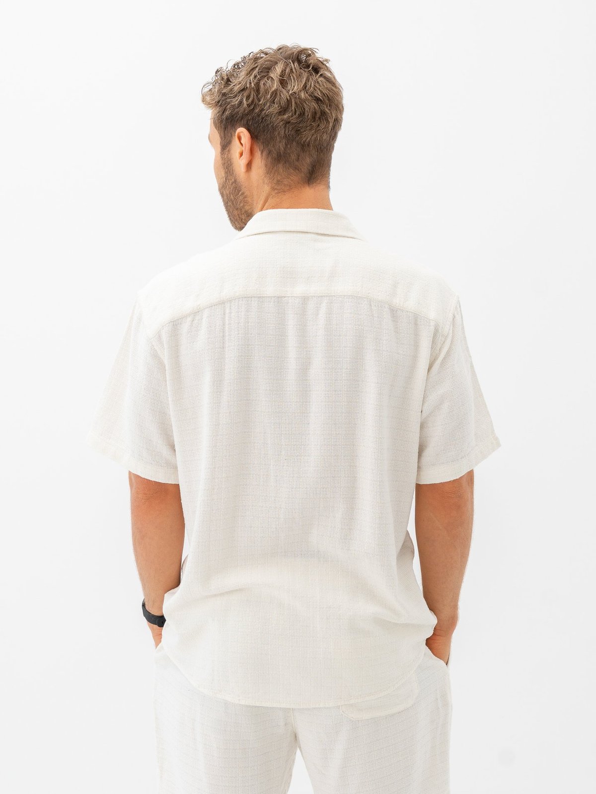 Only & Sons Latham RLXSS Resort Linen Structure Cloud Dancer