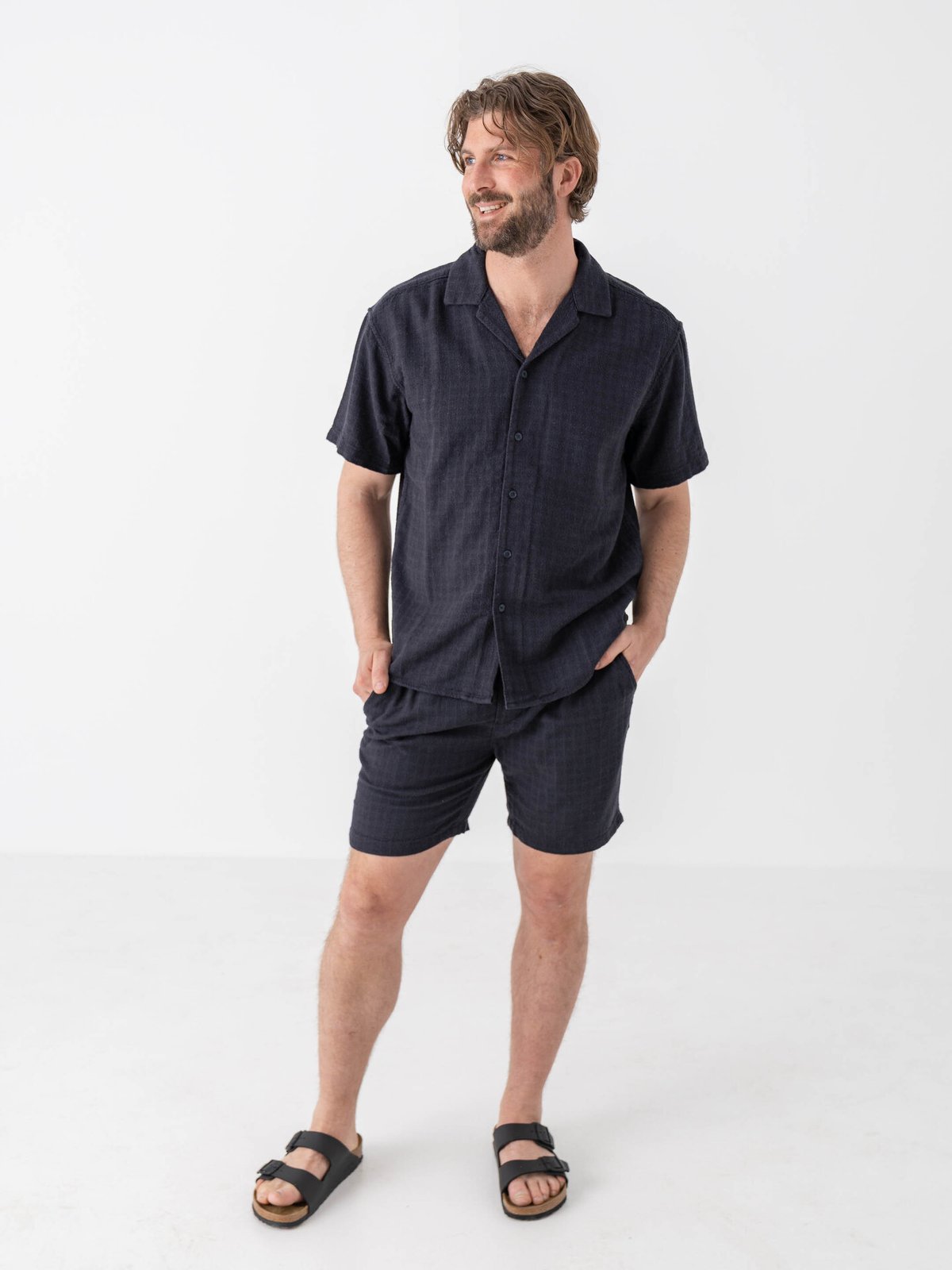 Only & Sons Latham RLXSS Resort Linen Structure Dark Navy