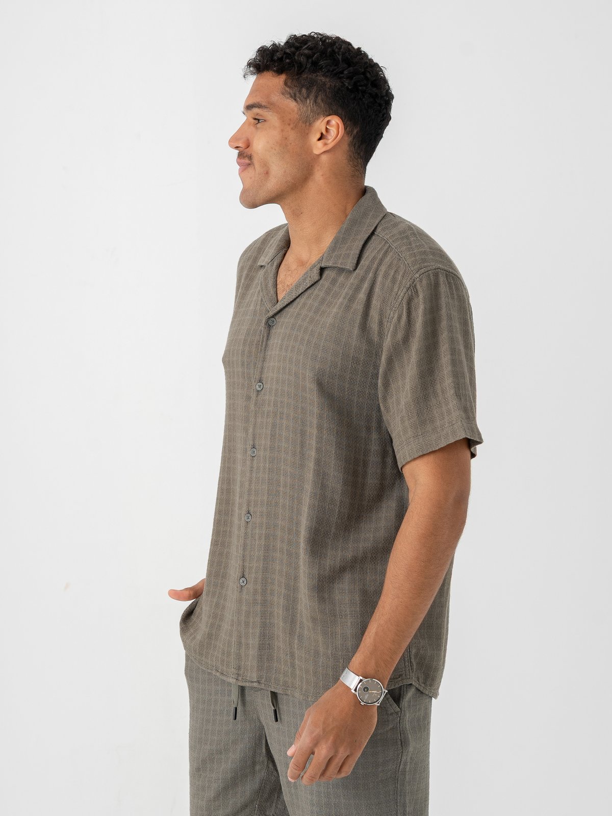 Only & Sons Latham RLXSS Resort Linen Structure Dusty Olive