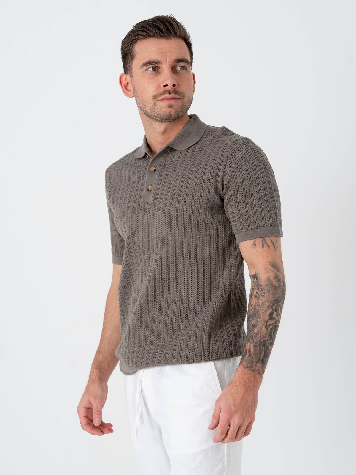 Only & Sons Moon Reg Short Sleeve Polo Knit Bungee Cord