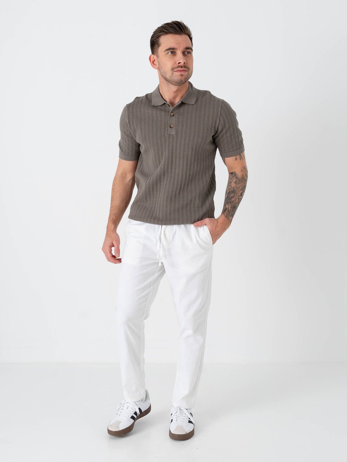 Only & Sons Moon Reg Short Sleeve Polo Knit Bungee Cord