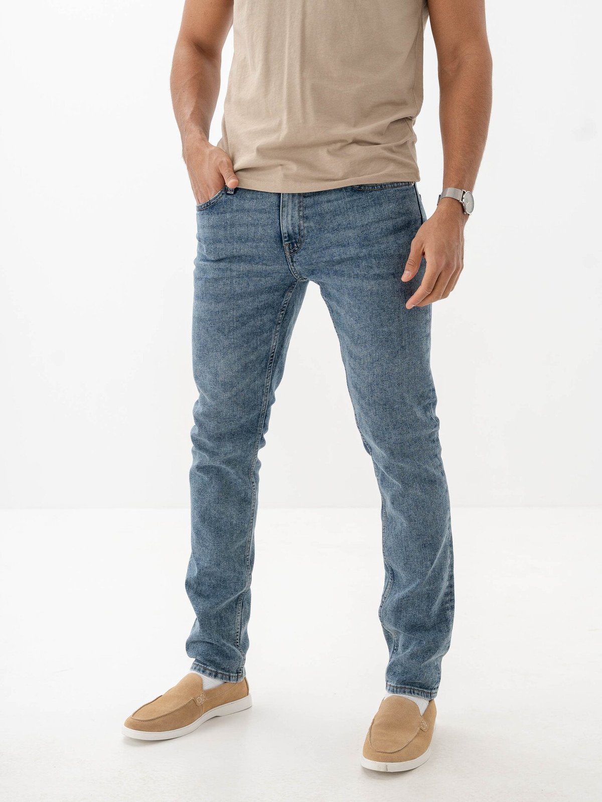 Only & Sons Loom Slim Denim Medium Blue Denim