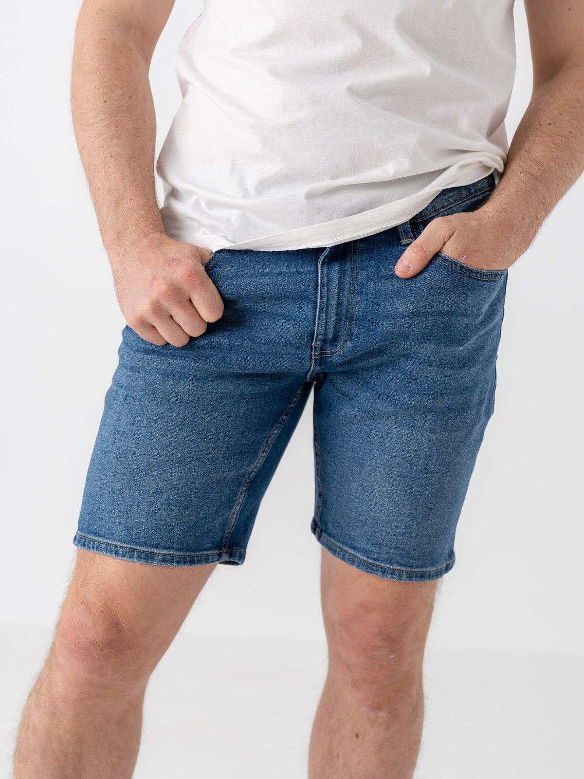 Only & Sons Weft Denim Shorts Medium Blue Denim