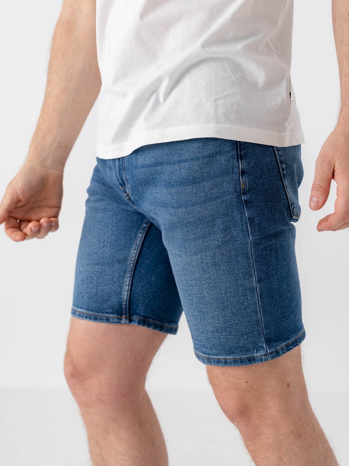Only & Sons Weft Denim Shorts Medium Blue Denim