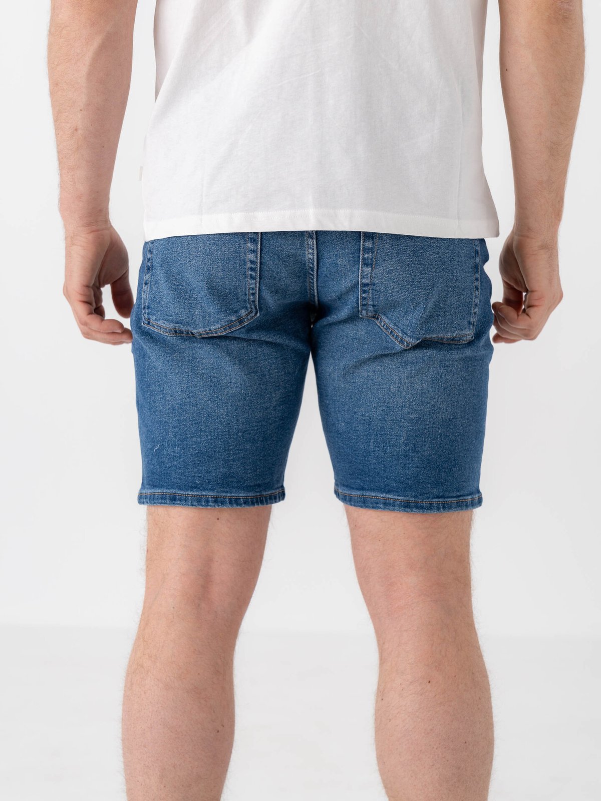 Only & Sons Weft Denim Shorts Medium Blue Denim