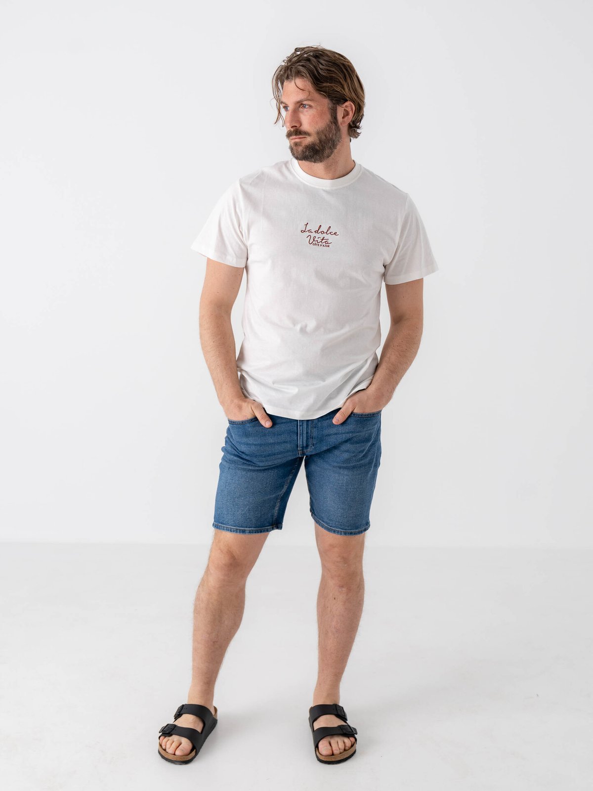 Only & Sons Weft Denim Shorts Medium Blue Denim