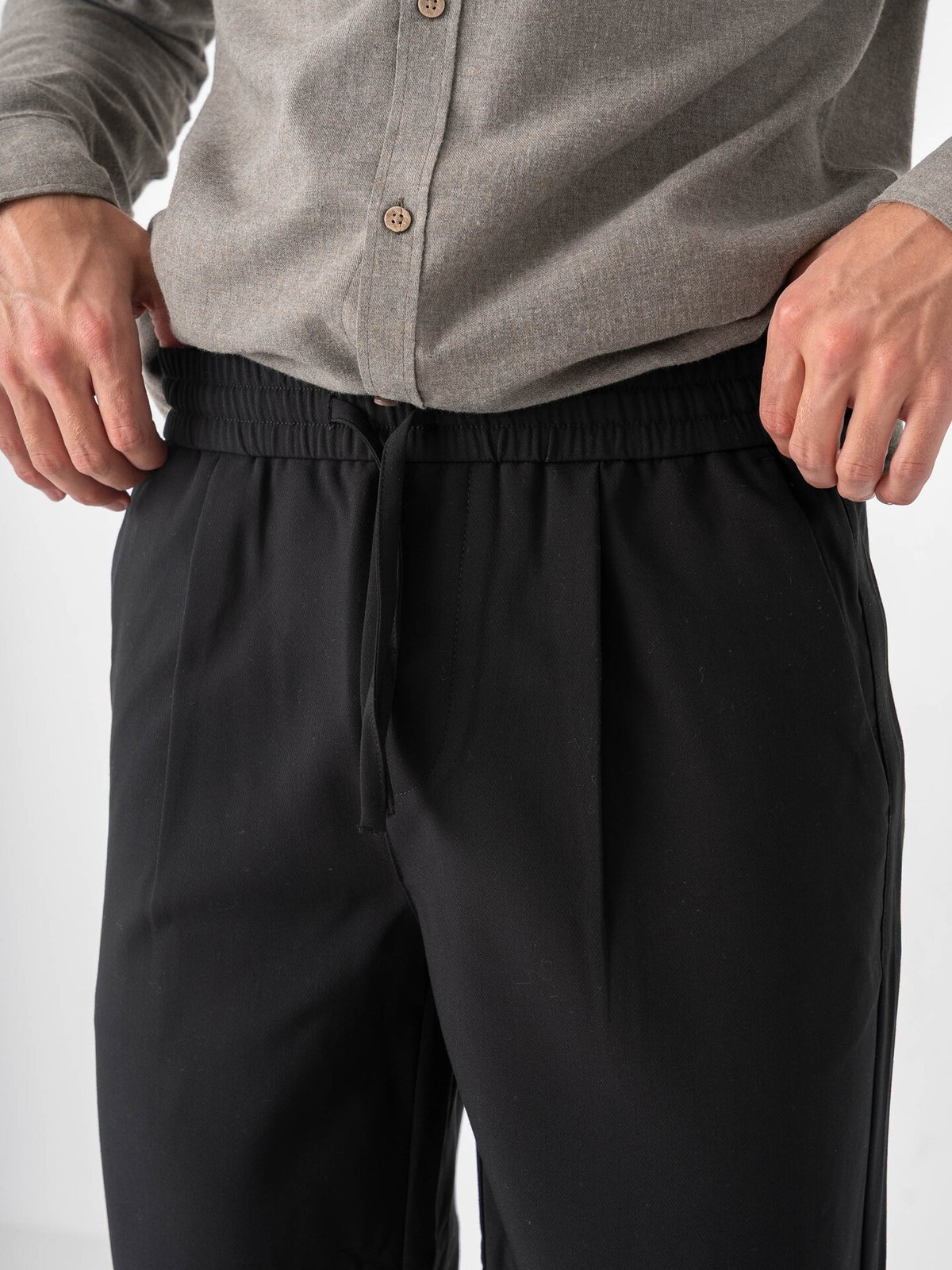 Only & Sons Will Loose String Pant Jet Black