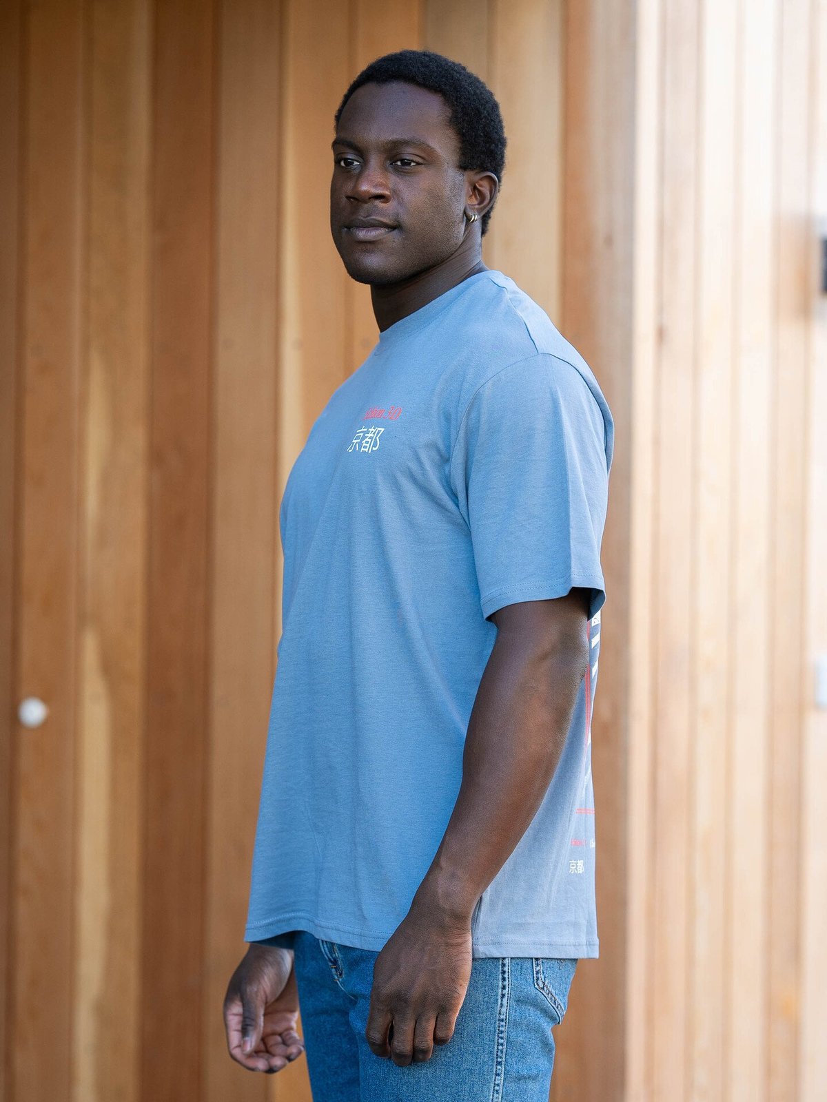 Only & Sons Keane Relaxed Short Sleeve Print Tee Flint Stone Edition