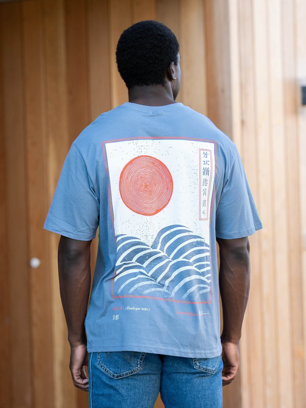 Only & Sons Keane Relaxed Short Sleeve Print Tee Flint Stone Edition