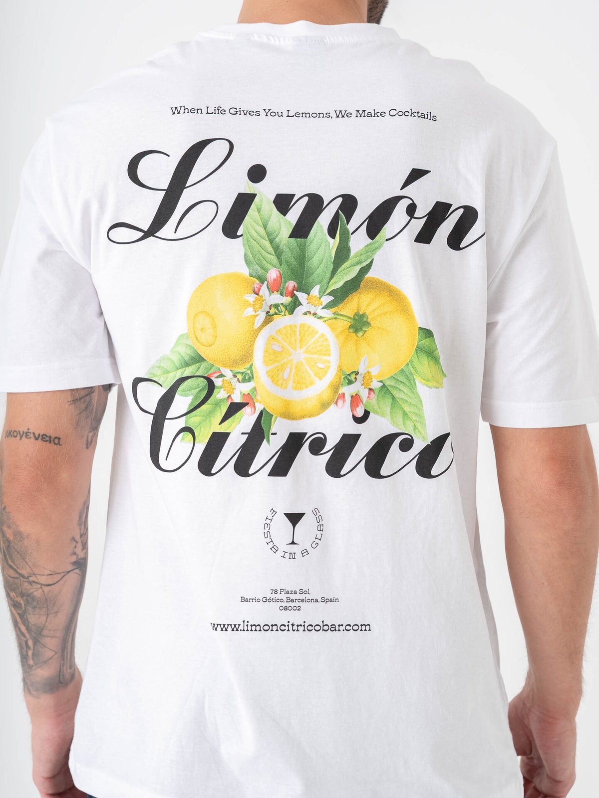 Only & Sons Keane Relaxed Short Sleeve Print Tee Bright White Limon