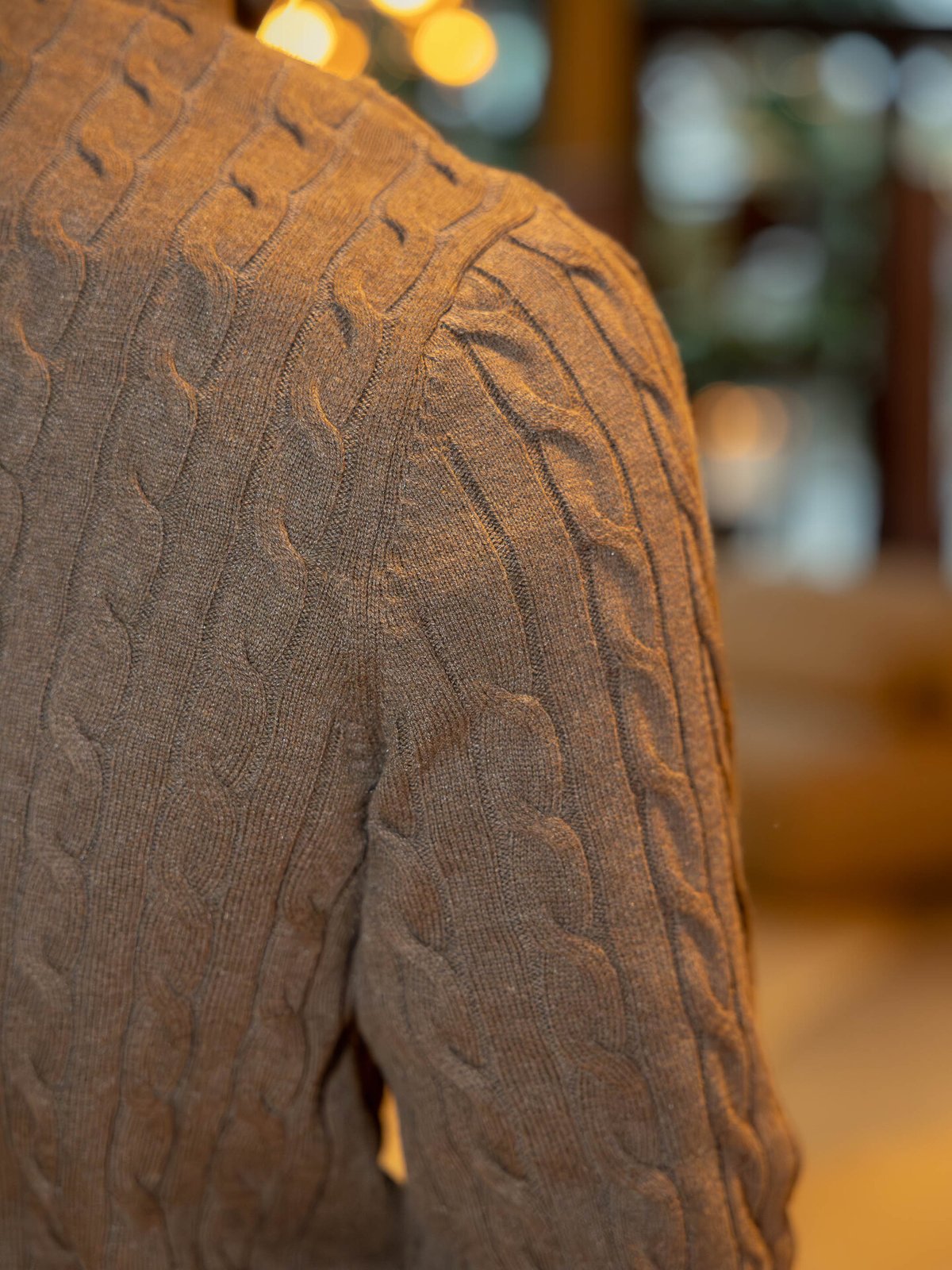 Only & Sons Loui Reg 12 Cabel Half Zip Knit Coffee Bean Melange