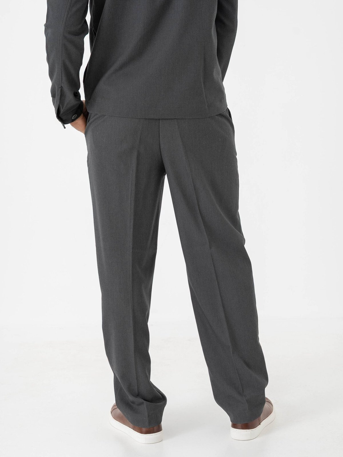 Only & Sons Miro Tailored Loose Pant Dark Grey Melange