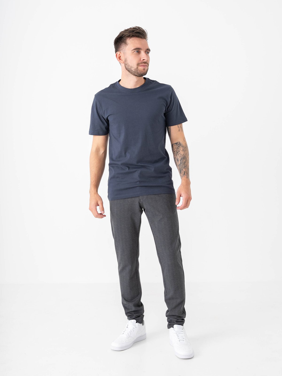 Only & Sons Mark Slim Check Pant Night Sky