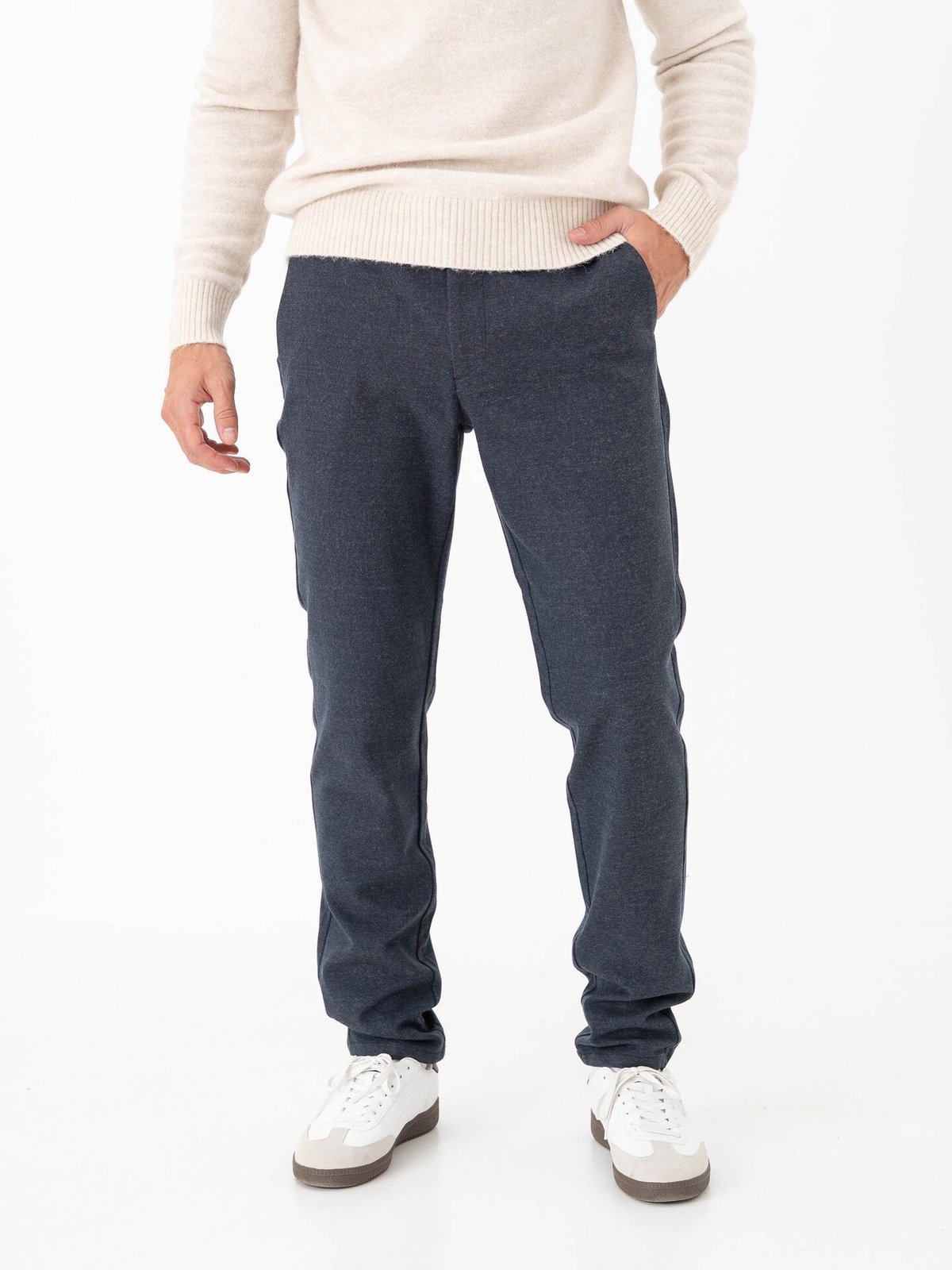 Only & Sons Mark Slim Brushed Pique Pant Blue Nights