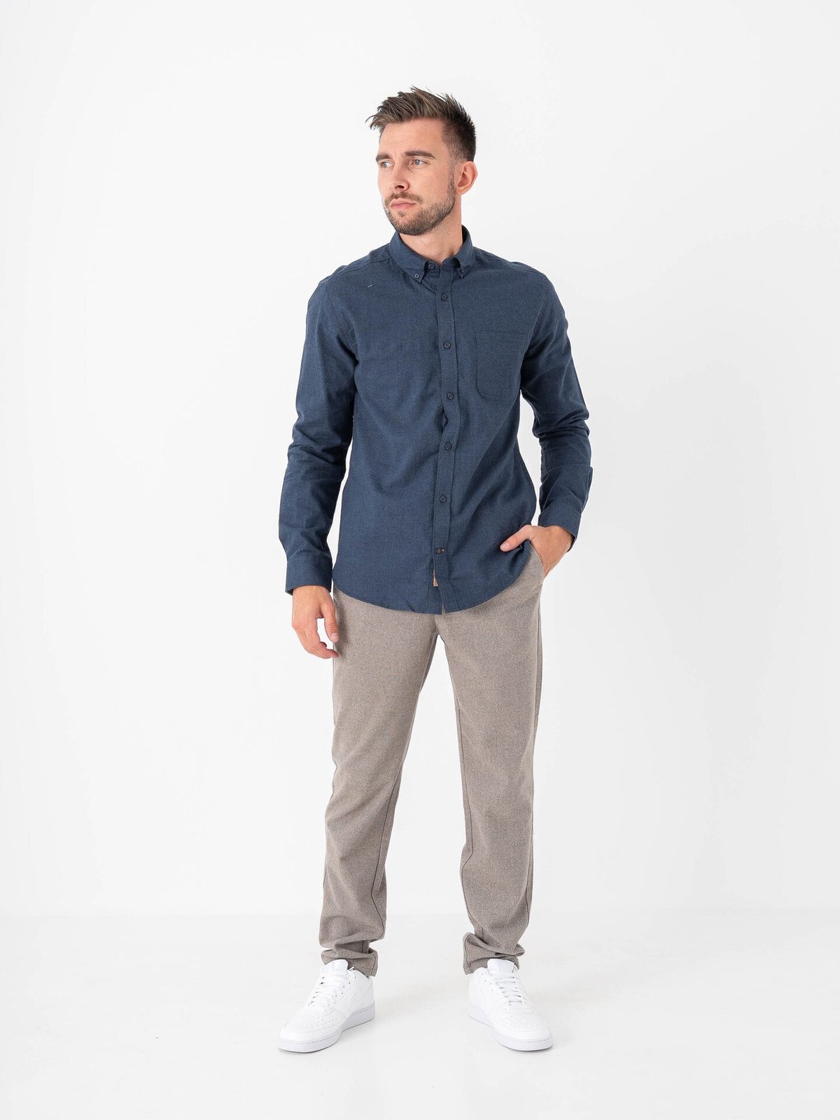 Only & Sons Mark Slim Brushed Pique Pant Falcon