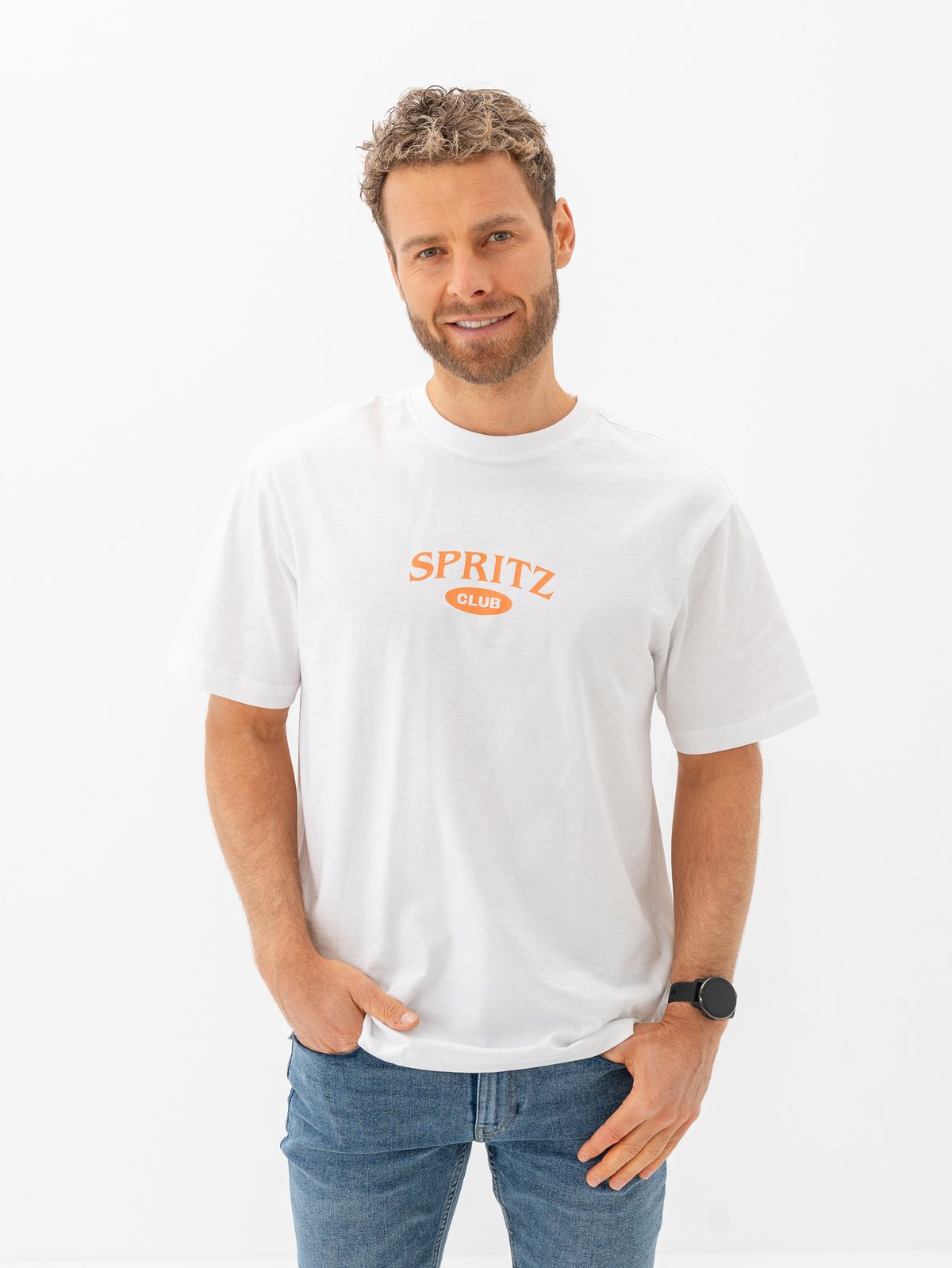 Only & Sons Spritz Italy Short Sleeve Tee Bright White Spritz Club