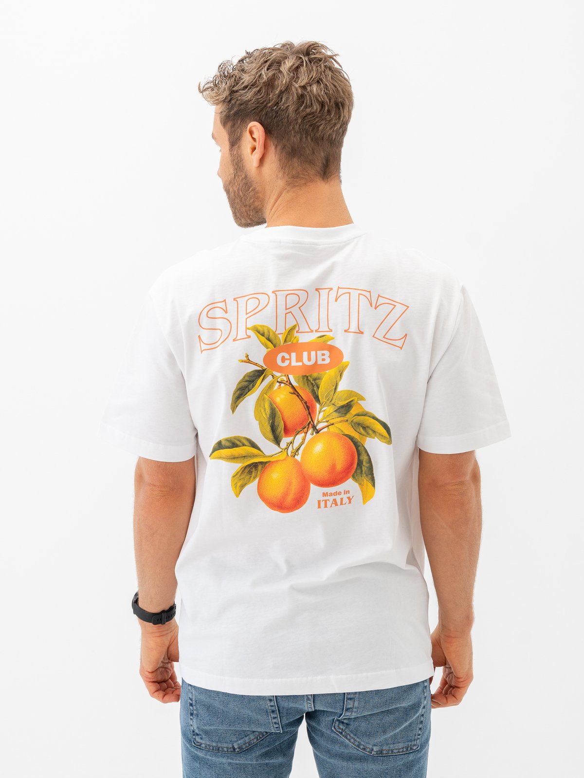 Only & Sons Spritz Italy Short Sleeve Tee Bright White Spritz Club