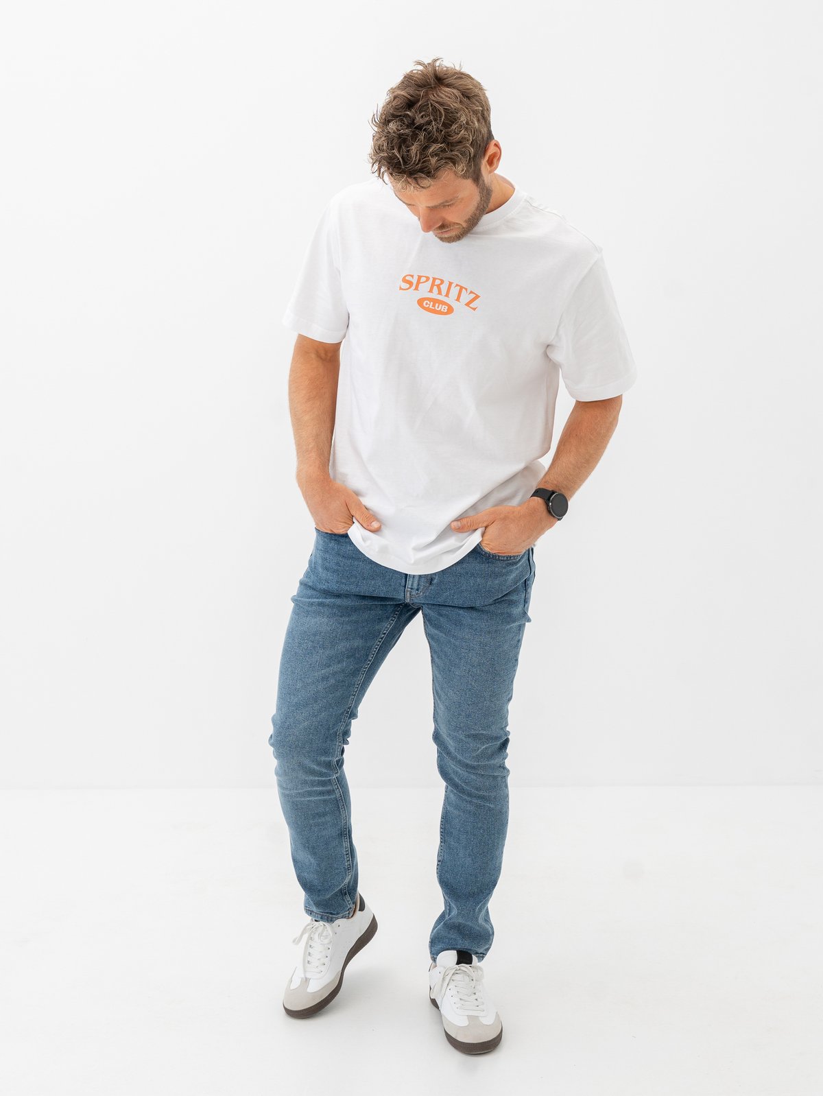 Only & Sons Spritz Italy Short Sleeve Tee Bright White Spritz Club