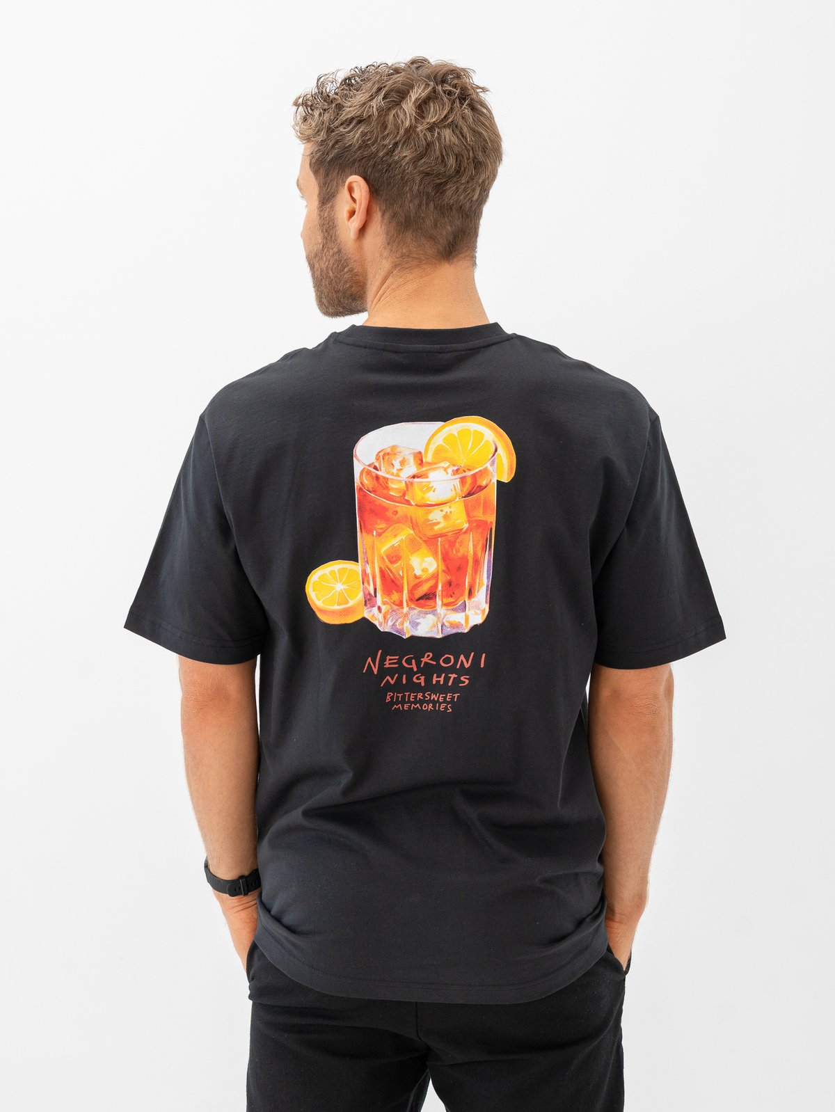 Only & Sons Spritz Italy Short Sleeve Tee Jet Black