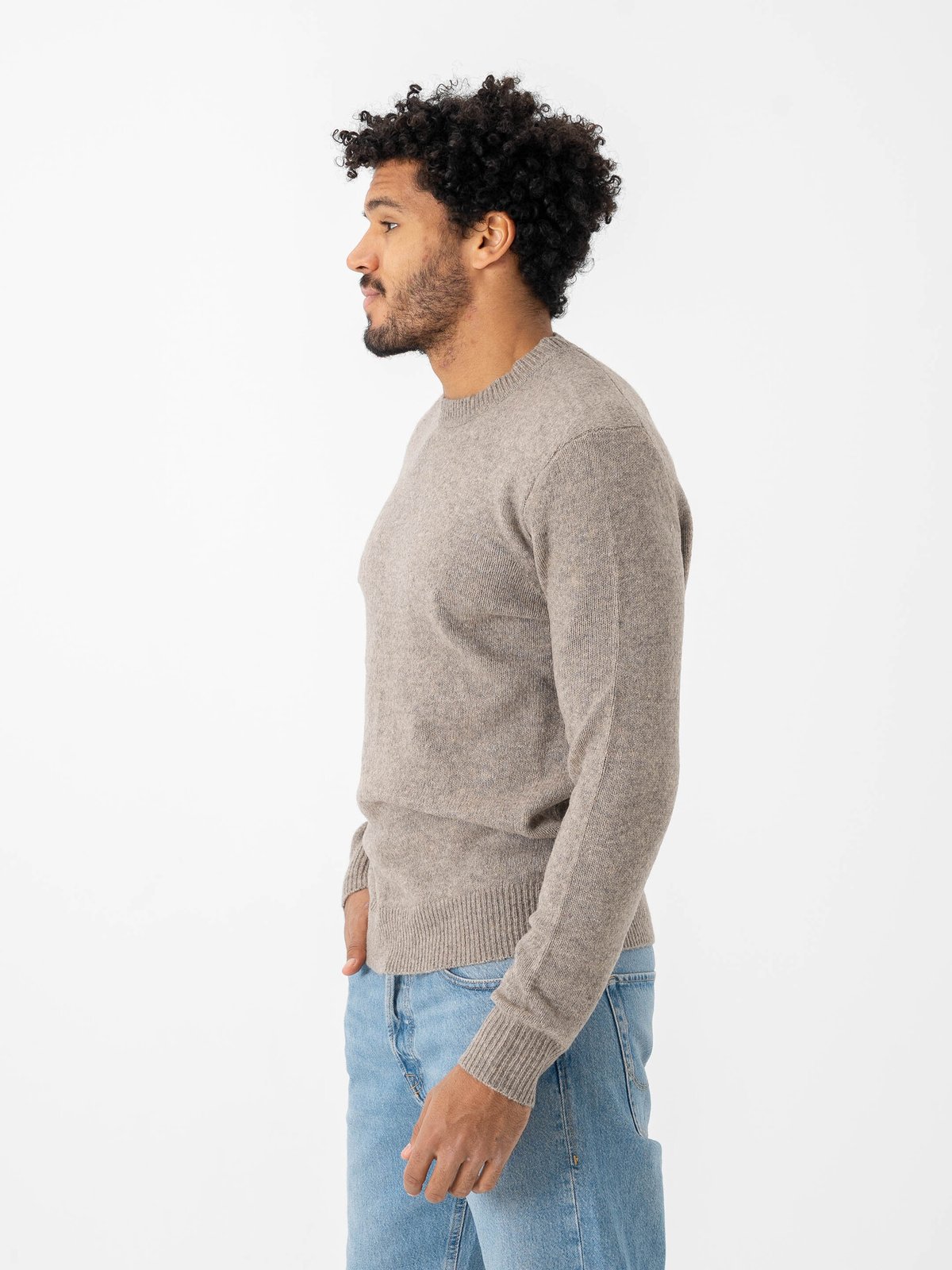 Only & Sons Ray Regular Long Sleeve Crew Knit Walnut