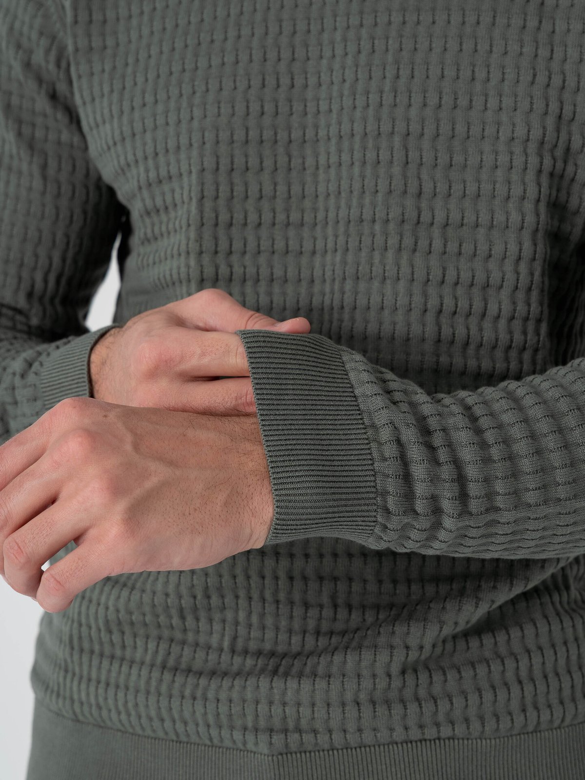 Only & Sons Berry Regular Long Sleeve Crew Knit Castor Gray