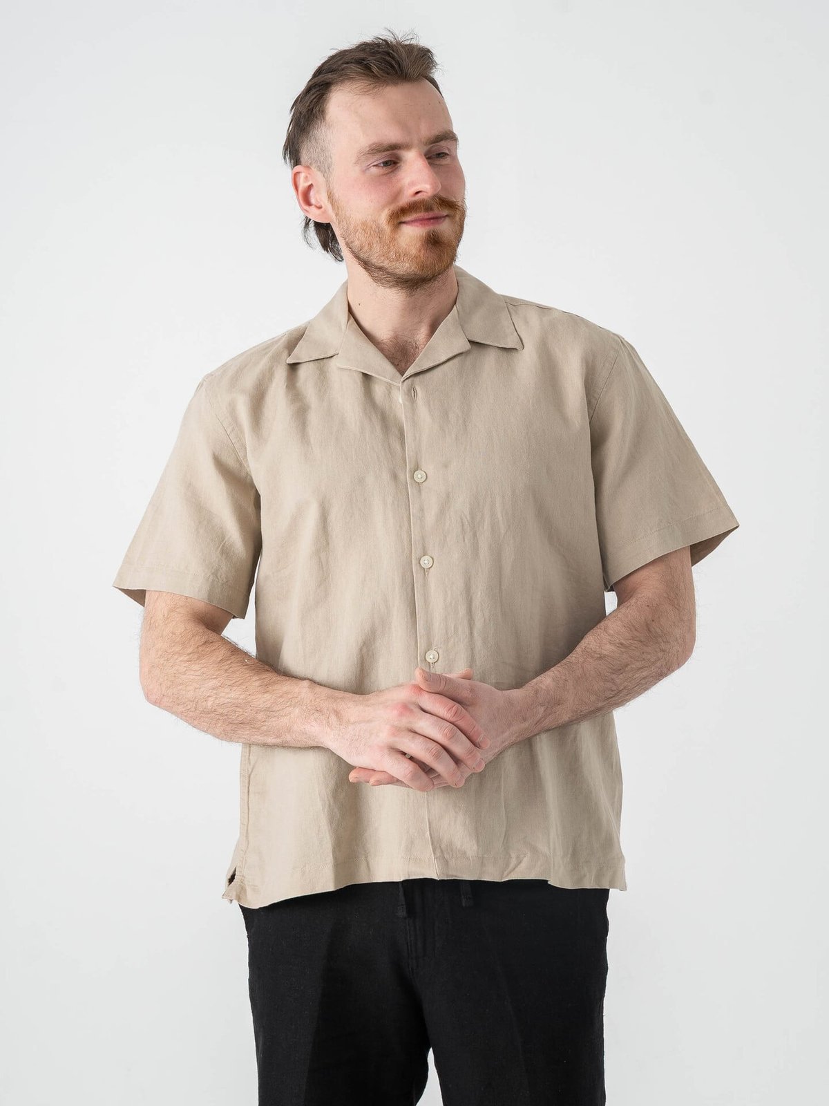 Only & Sons Reid Regular Resort Shirt Silver Lining