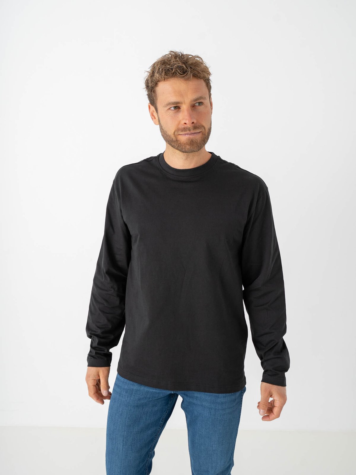 Only & Sons Fred Life Relax Long Sleeve Tee Black