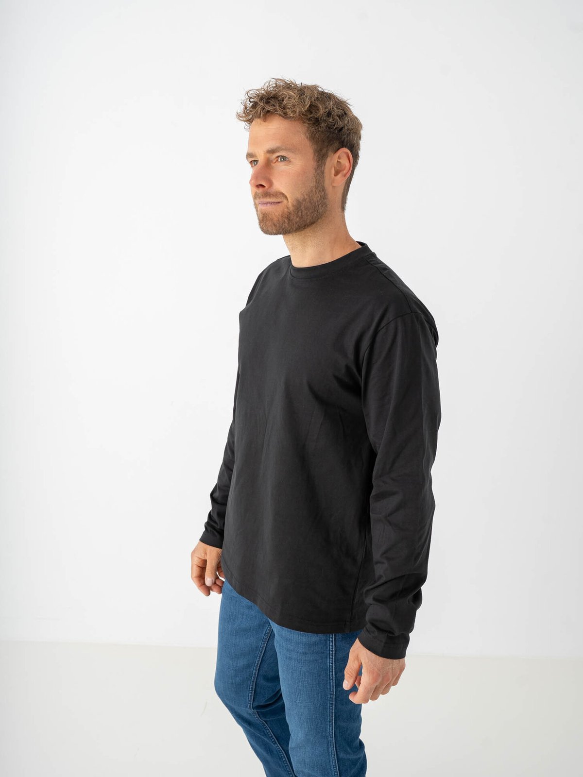 Only & Sons Fred Life Relax Long Sleeve Tee Black