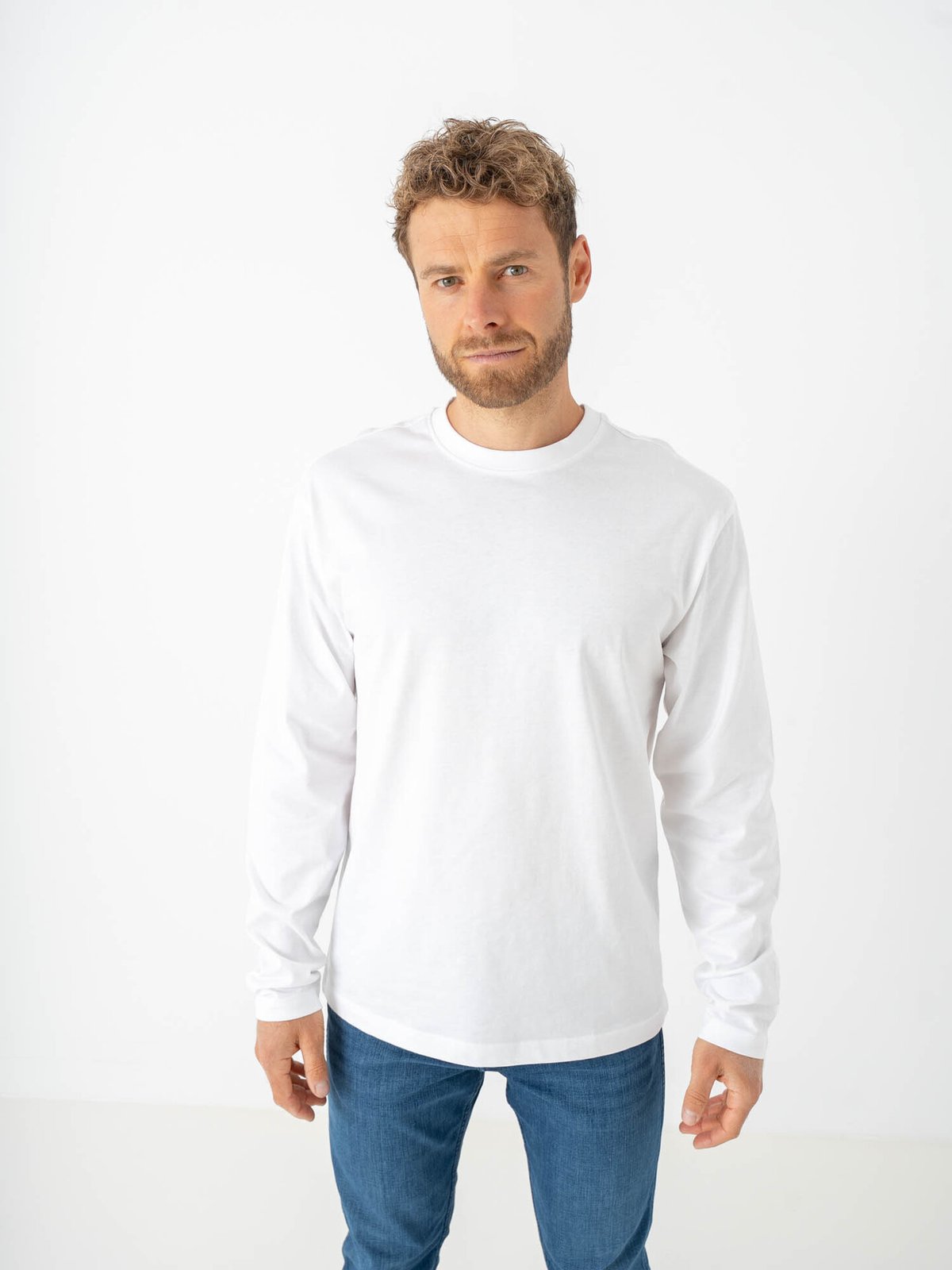 Only & Sons Fred Life Relax Long Sleeve Tee Bright White