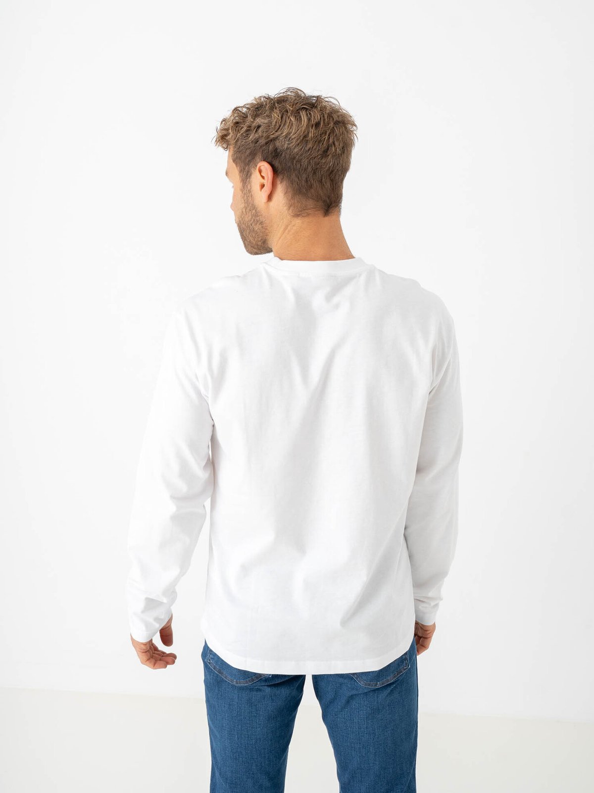 Only & Sons Fred Life Relax Long Sleeve Tee Bright White