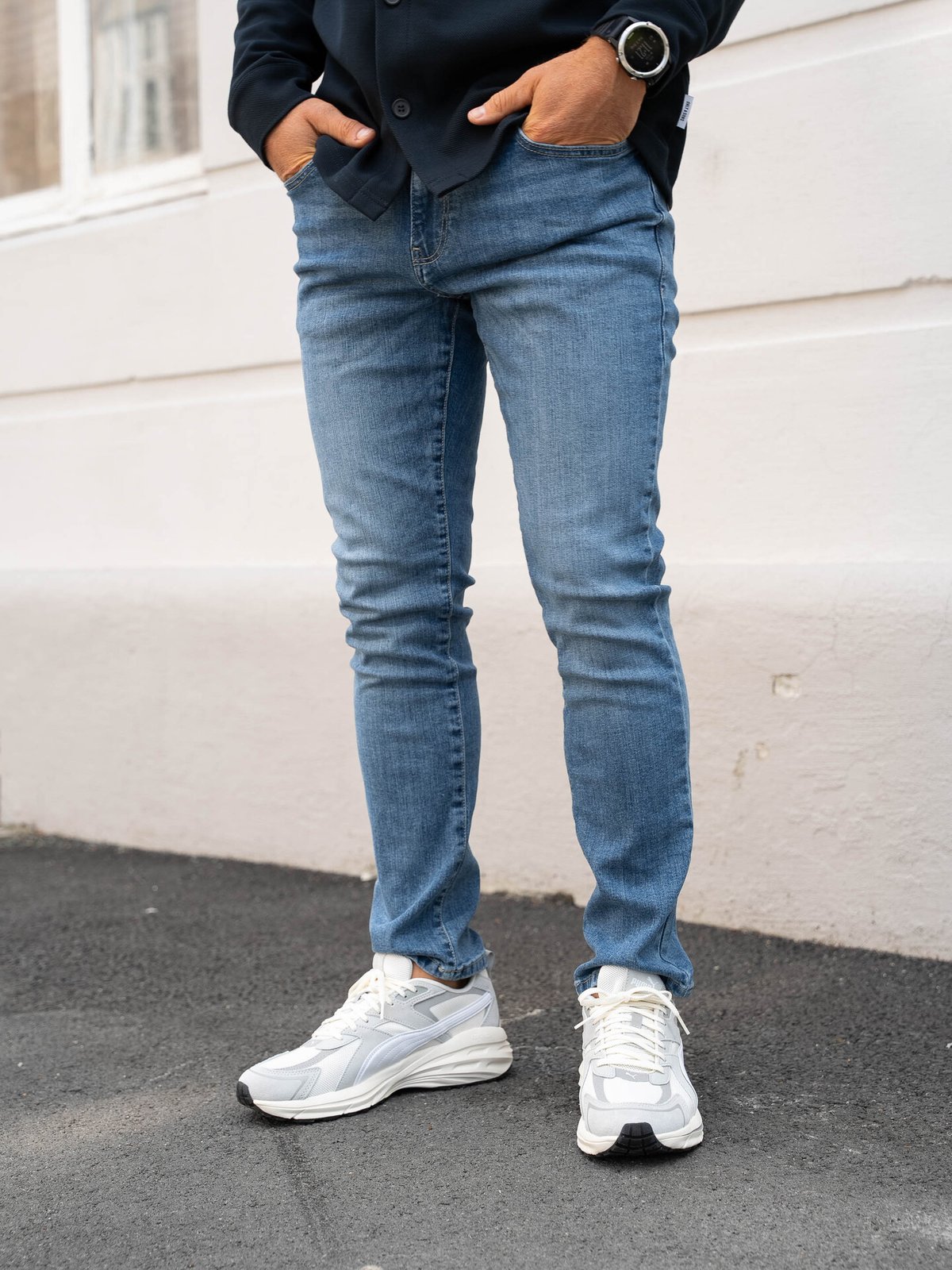 Only & Sons Loom Slim Denim Medium Blue Denim