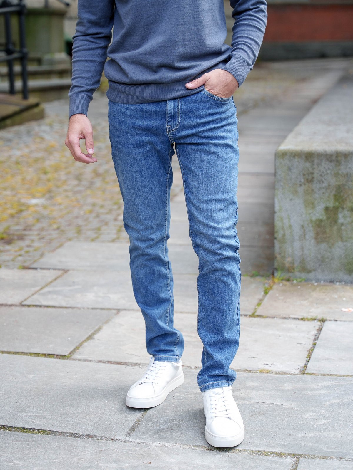 Only & Sons Loom Slim Denim Medium Blue Denim