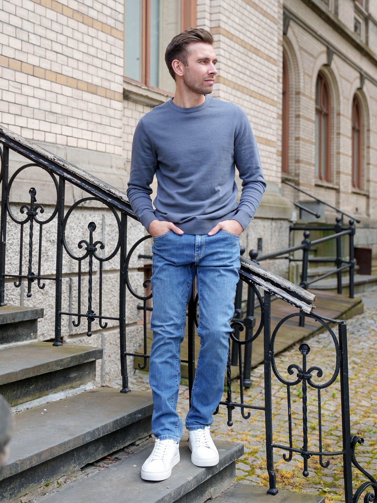 Only & Sons Loom Slim Denim Medium Blue Denim