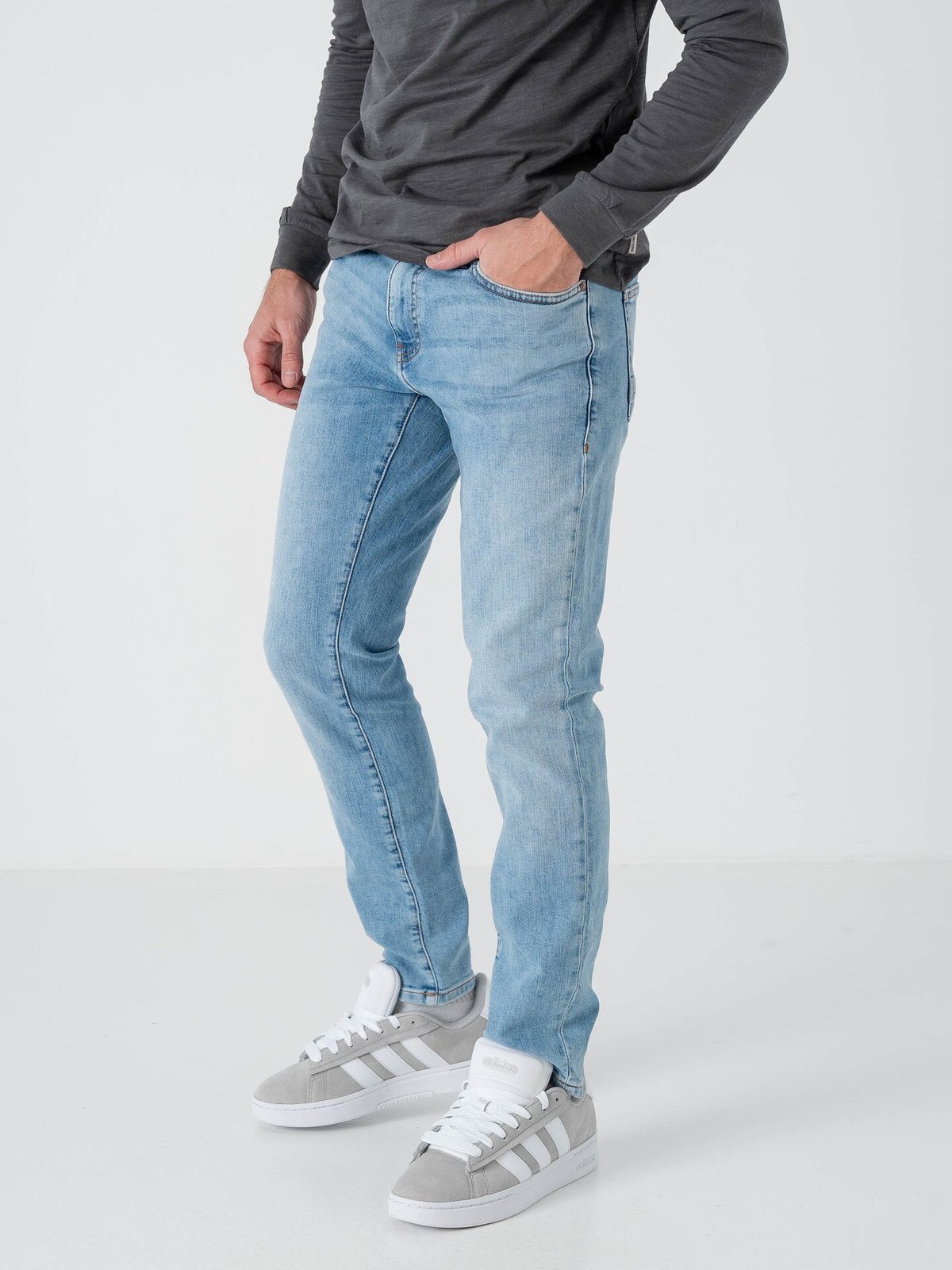 Only & Sons Loom Slim Denim Light Blue Bleached Denim