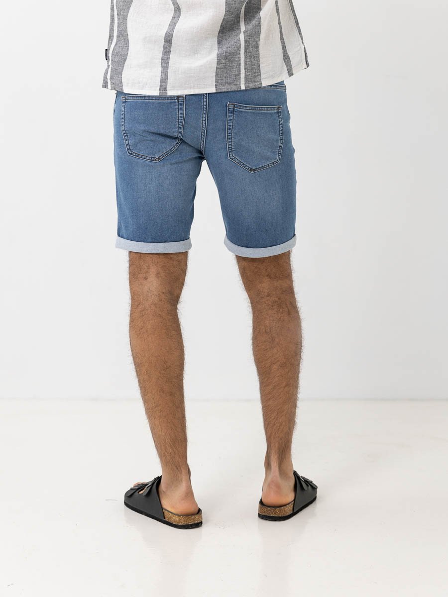 Only & Sons PLY Jog Denim Shorts Blue Denim