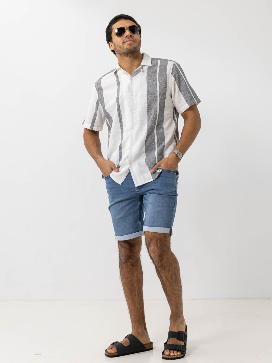 Only & Sons PLY Jog Denim Shorts Blue Denim