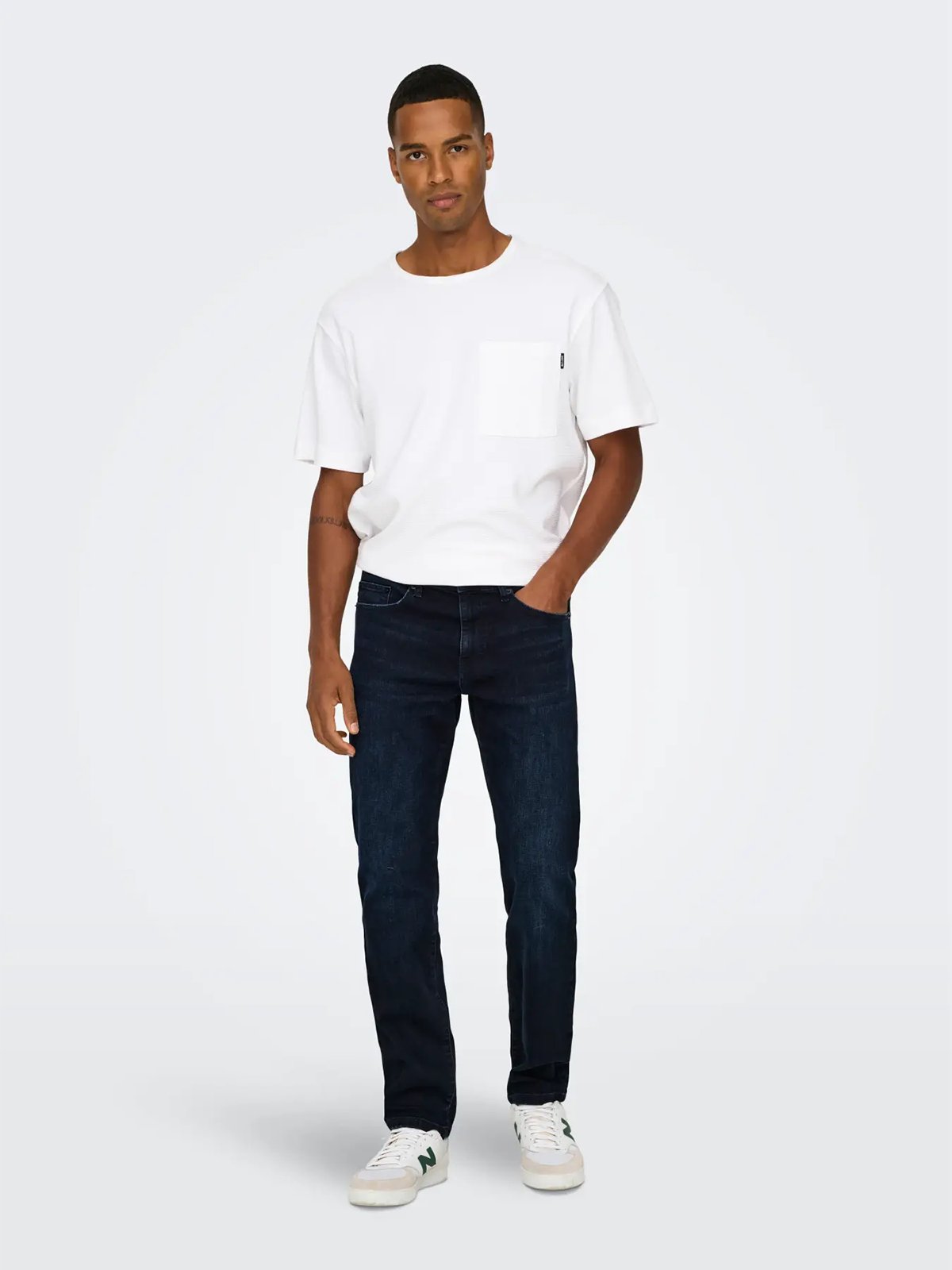 Only & Sons Weft Reg Denim Blue Black Denim