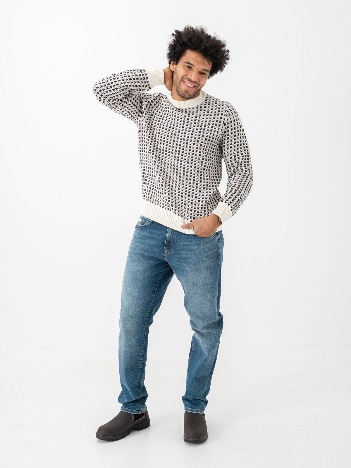 Only & Sons Weft Regular Denim dark medium blue denim