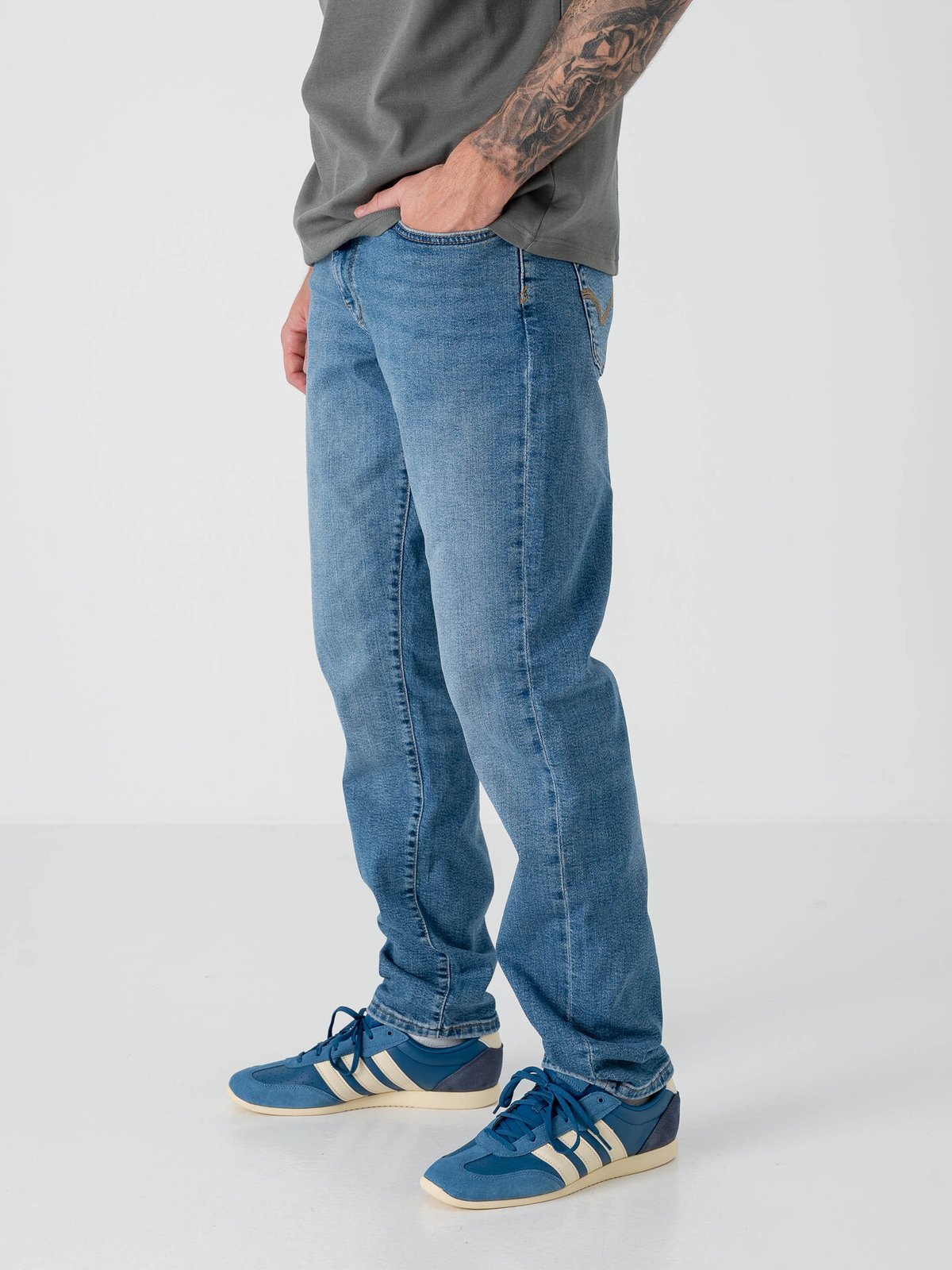 Only & Sons Weft Regular Denim Light Medium Blue Denim