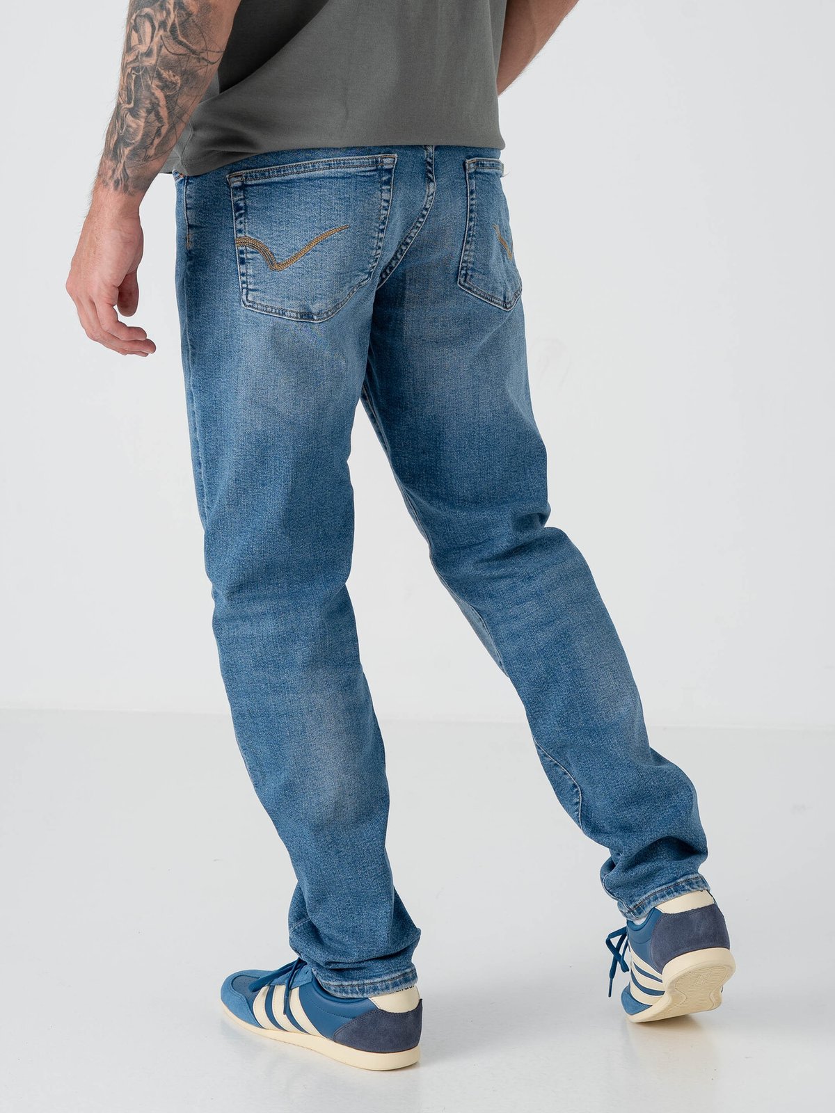 Only & Sons Weft Regular Denim Light Medium Blue Denim