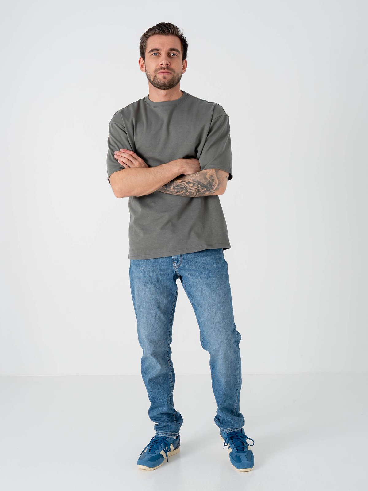 Only & Sons Weft Regular Denim Light Medium Blue Denim