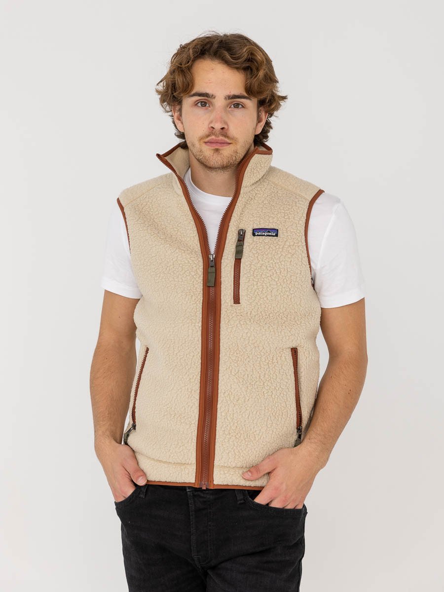 Patagonia Retro Pile Vest El Cap Khaki w / Sisu Brown