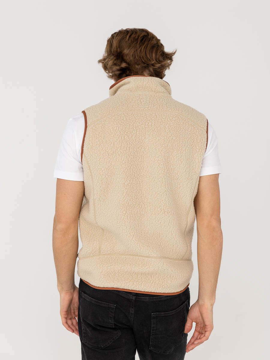 Patagonia Retro Pile Vest El Cap Khaki w / Sisu Brown