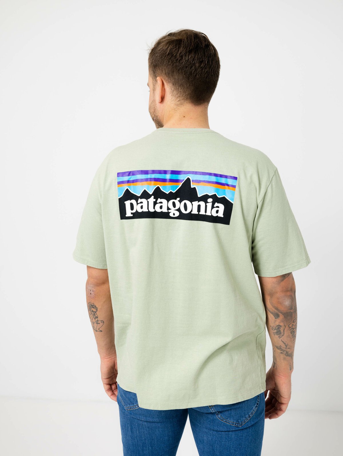 Patagonia M P-6 Logo Responsibili-Tee Salvia Green