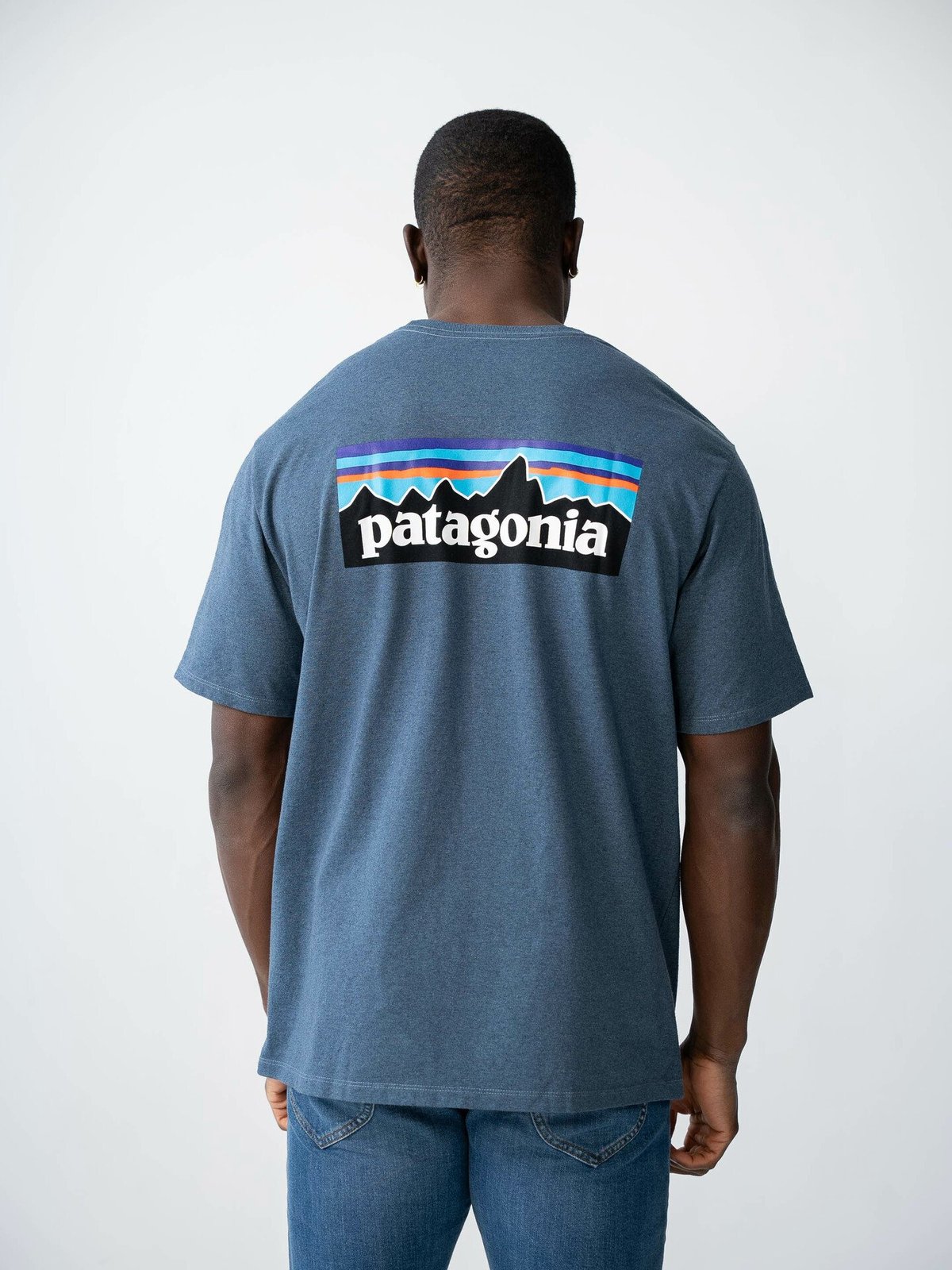Patagonia M P-6 Logo Responsibili-Tee Utility Blue