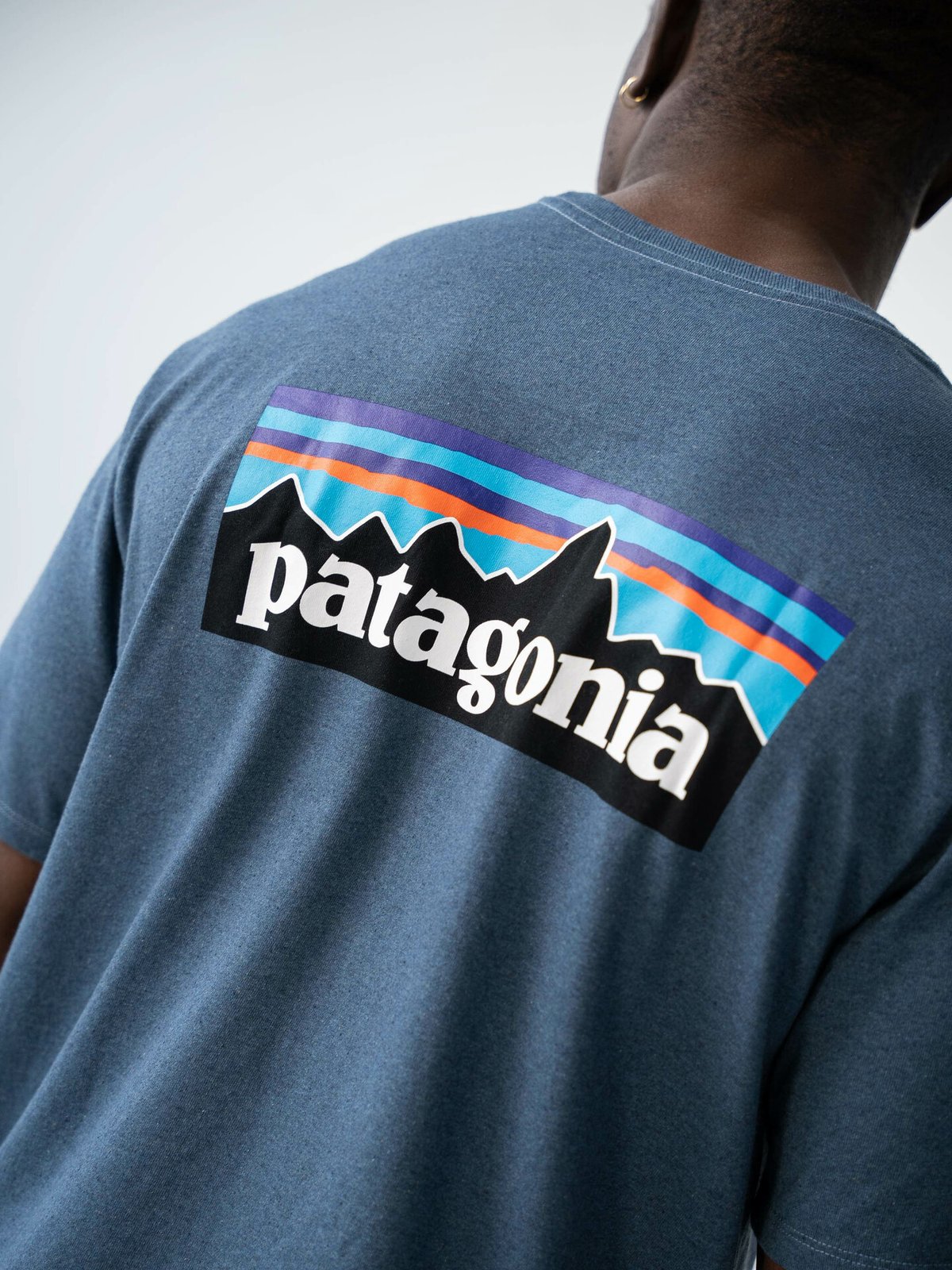 Patagonia M P-6 Logo Responsibili-Tee Utility Blue