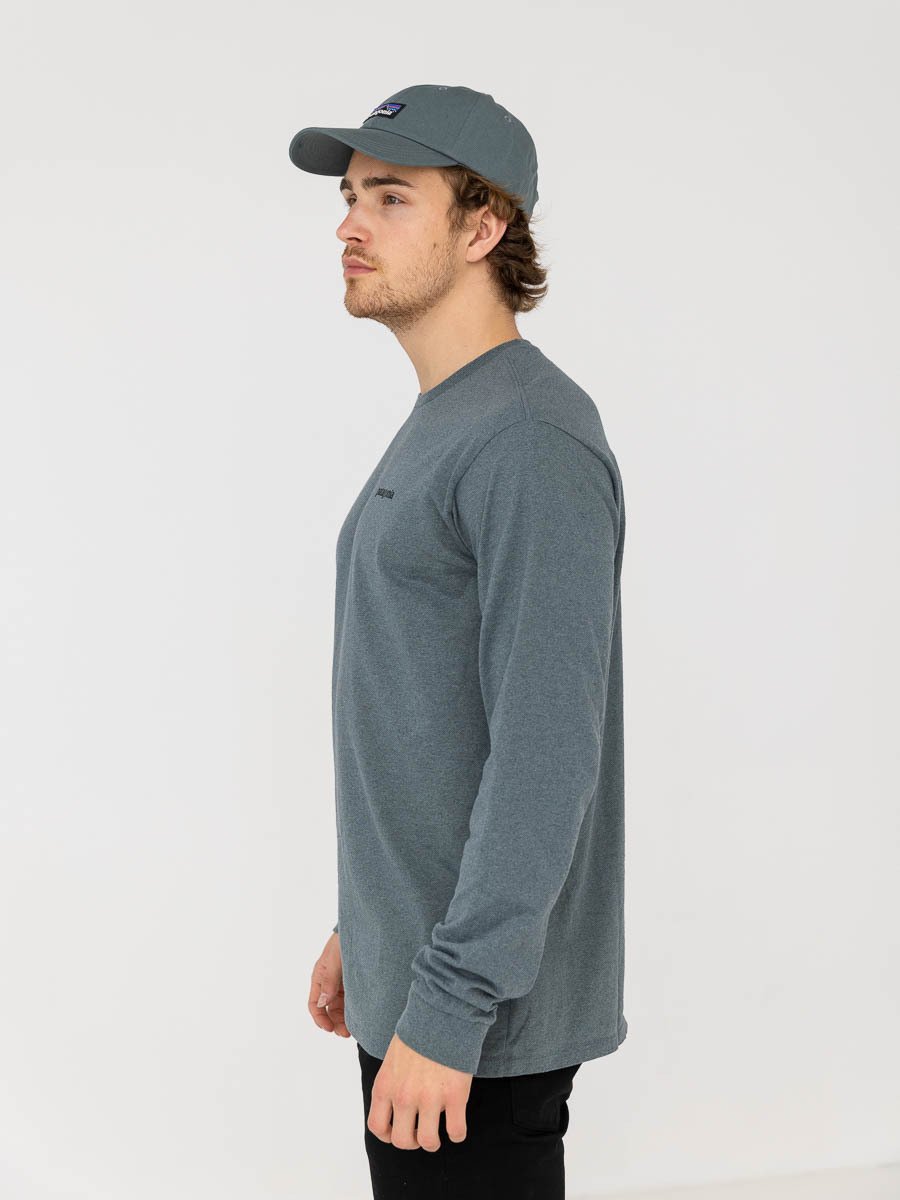 Patagonia Long Sleeve P-6 Logo Responsibili-Tee Nouveau Green