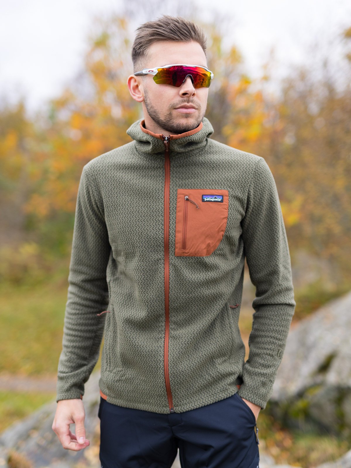 Patagonia R1 Air Full-Zip Hoody Basin Green