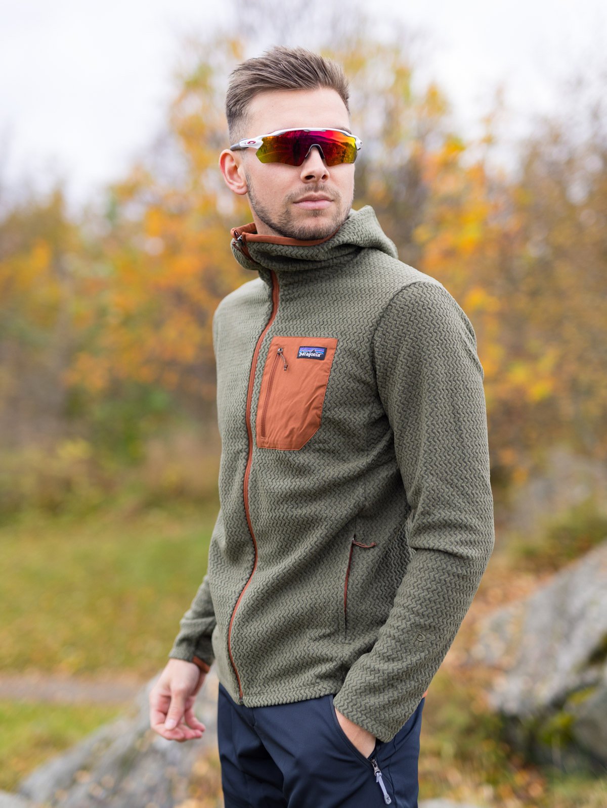 Patagonia R1 Air Full-Zip Hoody Basin Green