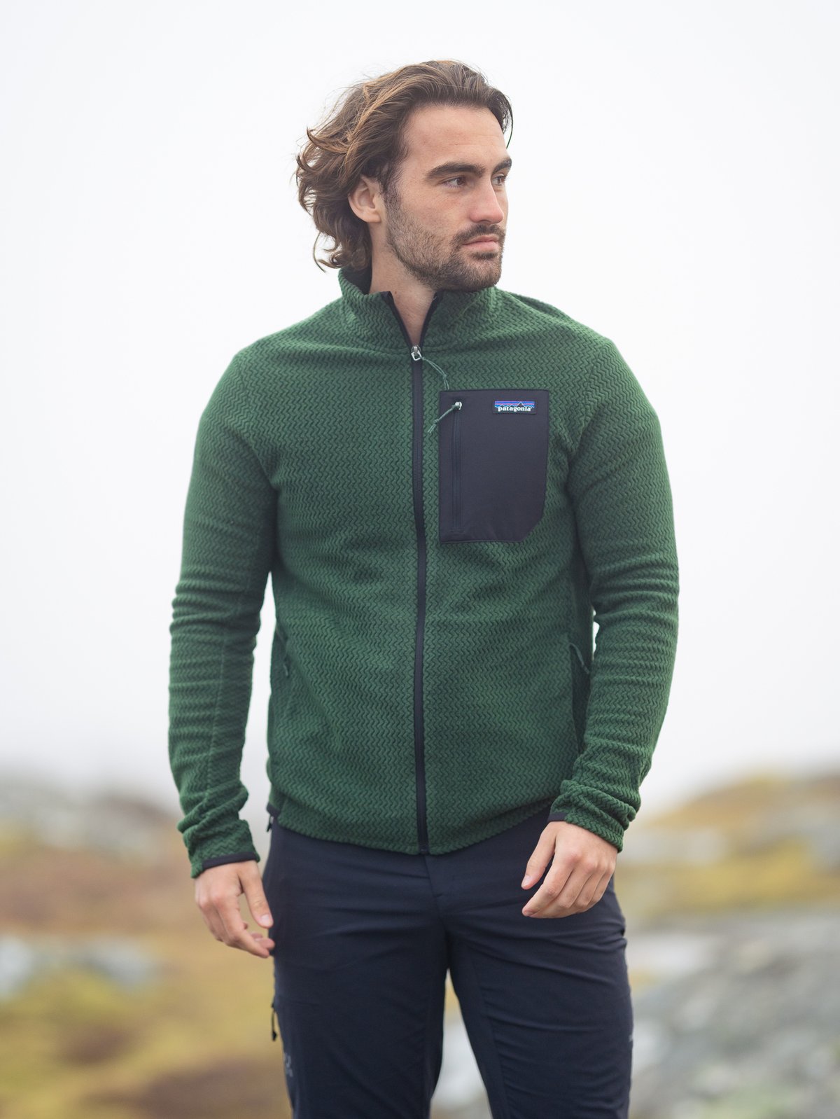 Patagonia R1 Air Jacket Treeline Green
